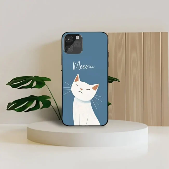 Cute Cat Name Printed Protective Case