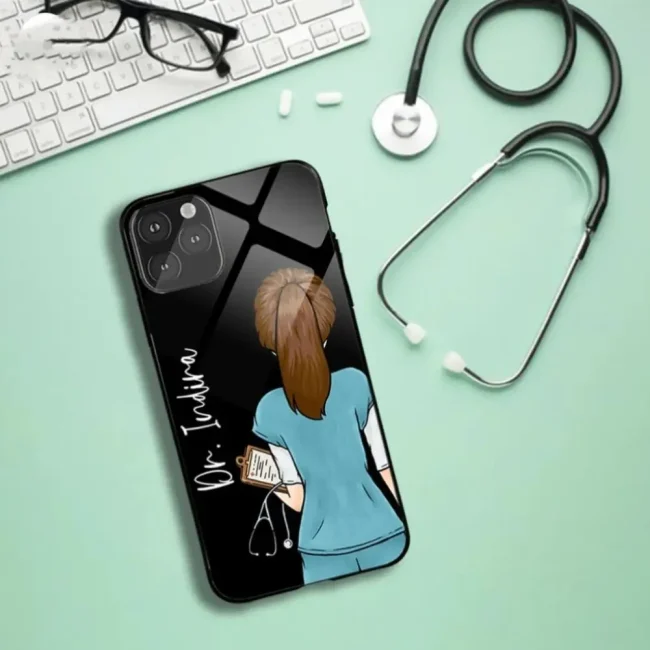 Doctor Girl Name Glossy Protective case