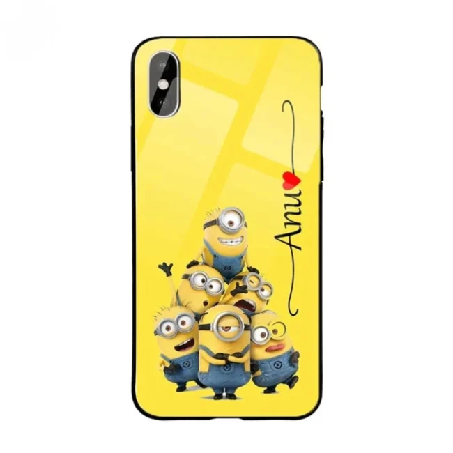 Glossy Protective Case With Minion Wave Name