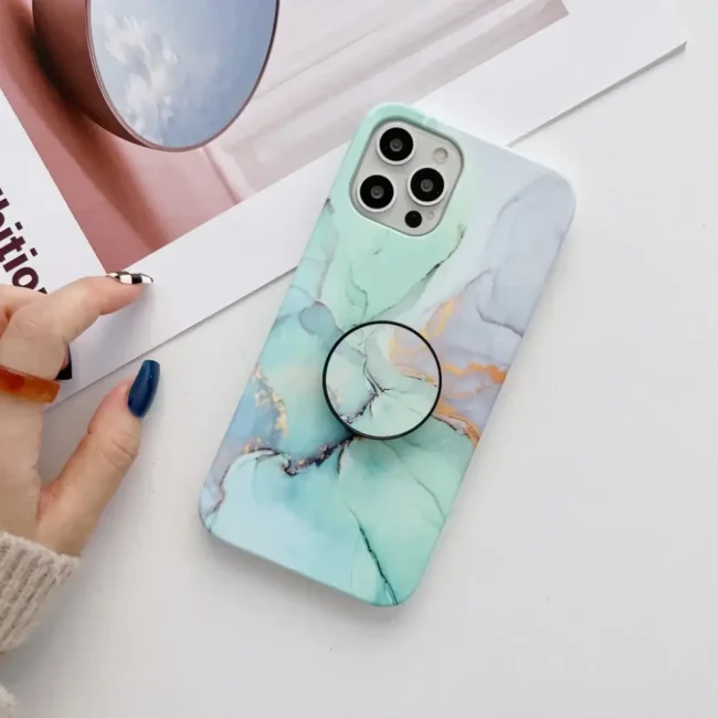 Marble Design with Pop soft case