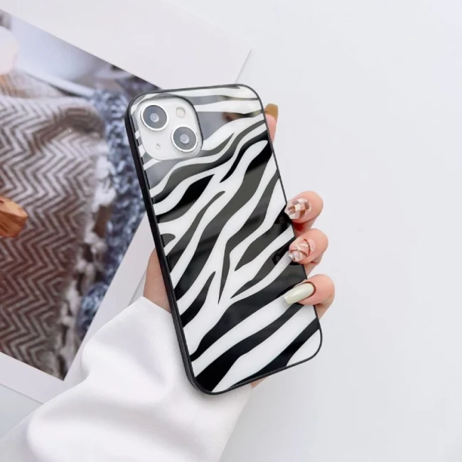 Moo Moo pattern glass case cover